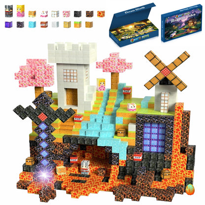 150PCS Magnetic Blocks – STEM Building Cubes Montessori Git for Kids Ages 3+