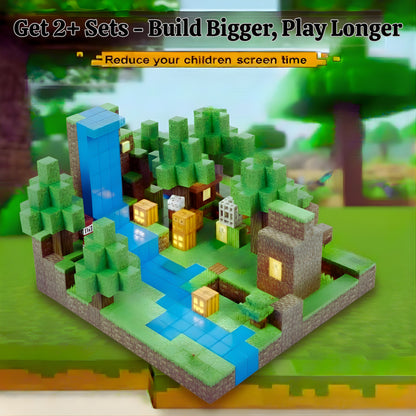 128PCS Magnetic Blocks – STEM Building Cubes Montessori Git for Kids Ages 3+