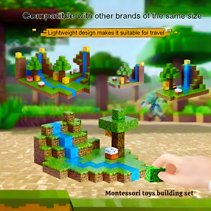 128PCS Magnetic Blocks – STEM Building Cubes Montessori Git for Kids Ages 3+