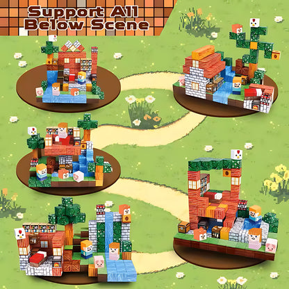 150PCS Magnetic Blocks – STEM Building Cubes Montessori Git for Kids Ages 3+